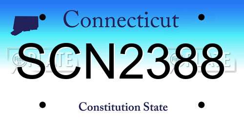 SCN2388 Connecticut License Plate