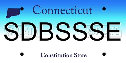 SDBSSSE Connecticut License Plate
