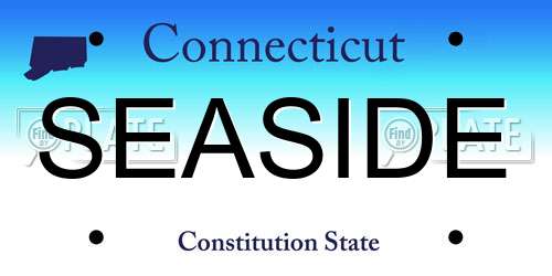 SEASIDE Connecticut License Plate