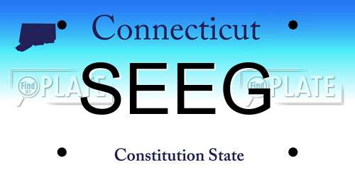 SEEG Connecticut License Plate