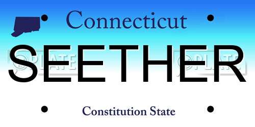 SEETHER Connecticut License Plate
