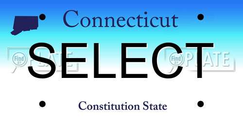SELECT Connecticut License Plate