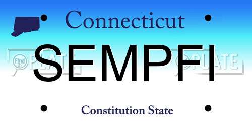 SEMPFI Connecticut License Plate
