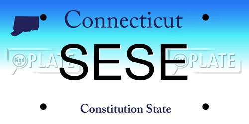 SESE Connecticut License Plate