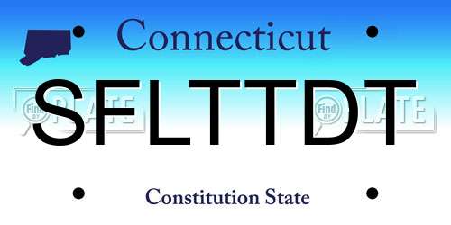 SFLTTDT Connecticut License Plate
