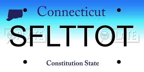 SFLTTOT Connecticut License Plate