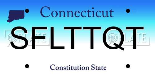 SFLTTQT Connecticut License Plate