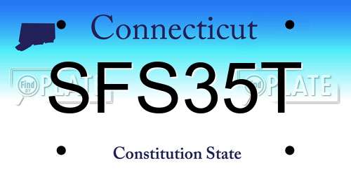 SFS35T Connecticut License Plate