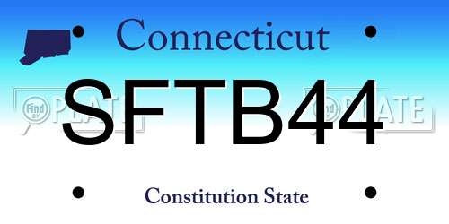 SFTB44 Connecticut License Plate