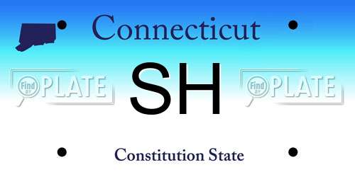 SH Connecticut License Plate