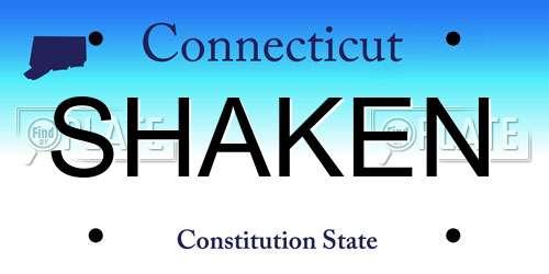 SHAKEN Connecticut License Plate