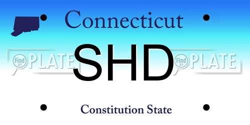 SHD Connecticut License Plate