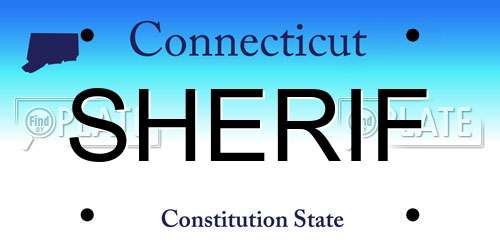 SHERIF Connecticut License Plate