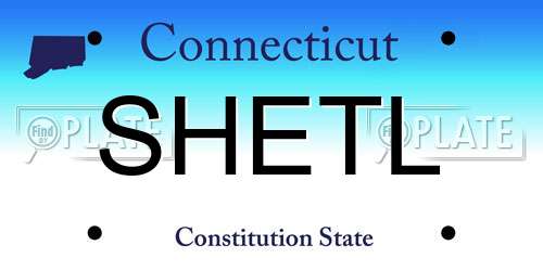 SHETL Connecticut License Plate