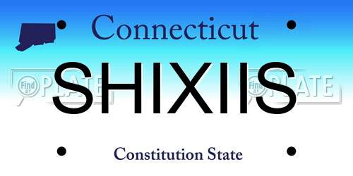 SHIXIIS Connecticut License Plate