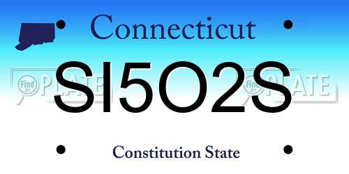 SI5O2S Connecticut License Plate