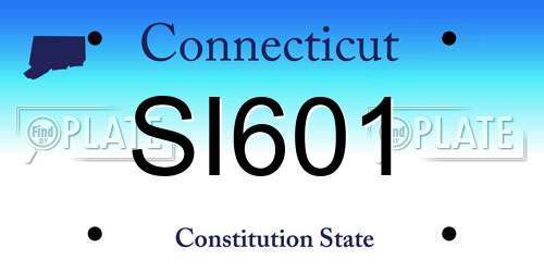 SI601 Connecticut License Plate