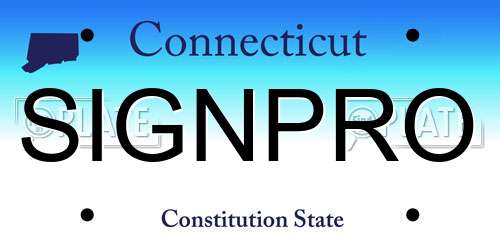 SIGNPRO Connecticut License Plate