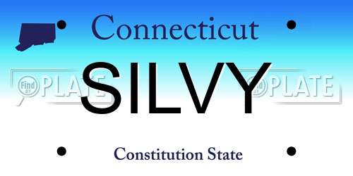 SILVY Connecticut License Plate