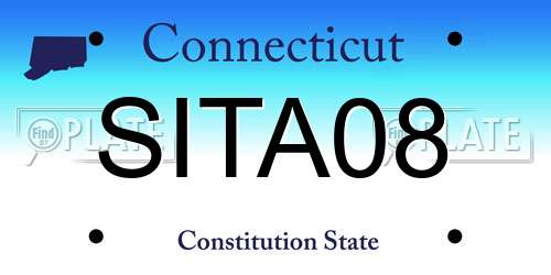 SITA08 Connecticut License Plate
