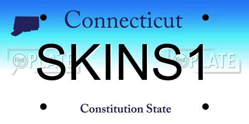 SKINS1 Connecticut License Plate