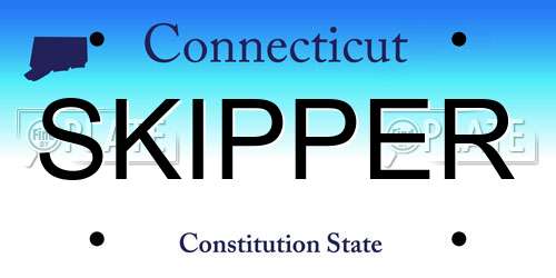 SKIPPER Connecticut License Plate