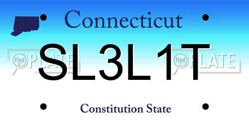 SL3L1T Connecticut License Plate