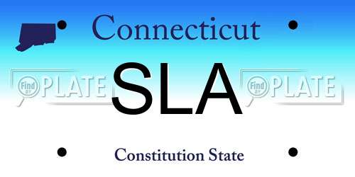 SLA Connecticut License Plate
