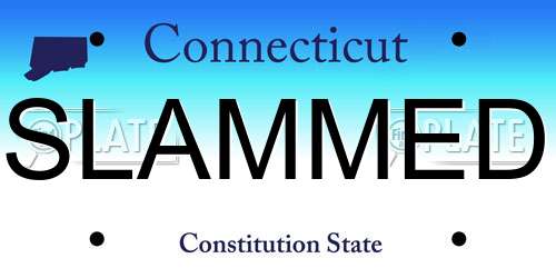 SLAMMED Connecticut License Plate