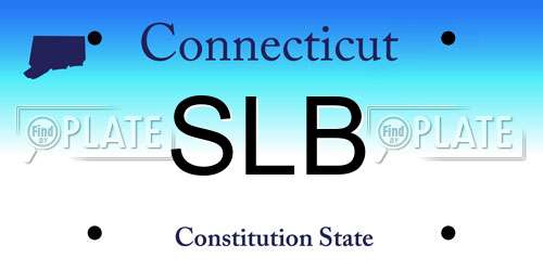 SLB Connecticut License Plate