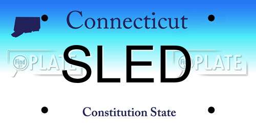 SLED Connecticut License Plate