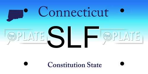 SLF Connecticut License Plate