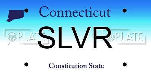 SLVR Connecticut License Plate