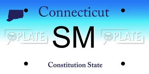 SM Connecticut License Plate