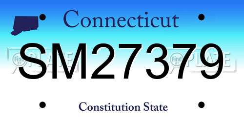 SM27379 Connecticut License Plate