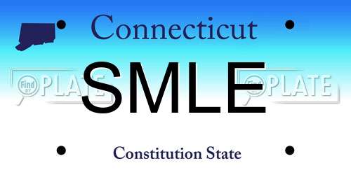 SMLE Connecticut License Plate