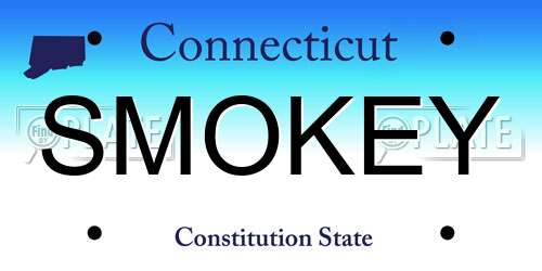 SMOKEY Connecticut License Plate