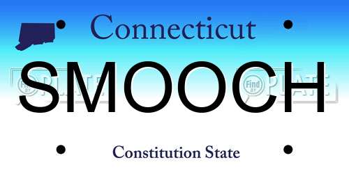 SMOOCH Connecticut License Plate