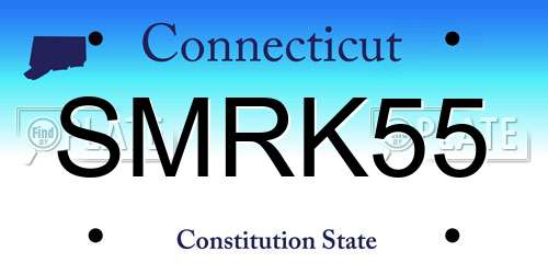 SMRK55 Connecticut License Plate