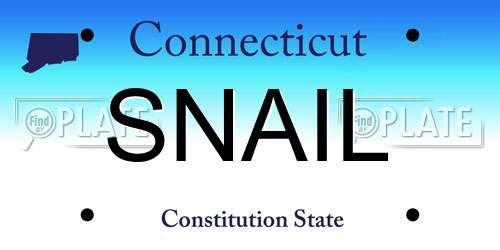 SNAIL Connecticut License Plate