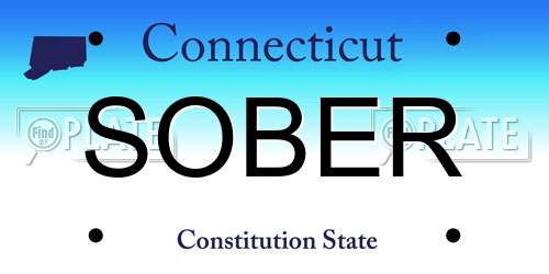 SOBER Connecticut License Plate