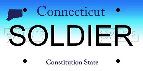SOLDIER Connecticut License Plate