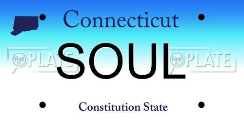 SOUL Connecticut License Plate