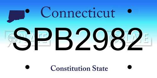 SPB2982 Connecticut License Plate