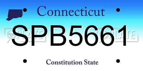 SPB5661 Connecticut License Plate
