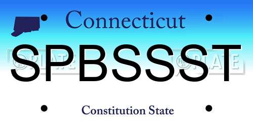 SPBSSST Connecticut License Plate