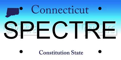 SPECTRE Connecticut License Plate
