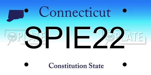 SPIE22 Connecticut License Plate