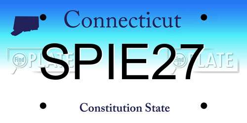 SPIE27 Connecticut License Plate