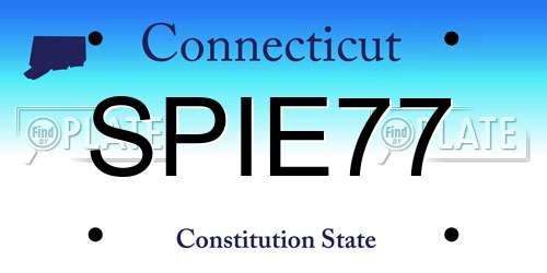 SPIE77 Connecticut License Plate